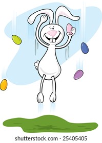 Jumping Easter Bunny - click on my name to see other bunnies in the set