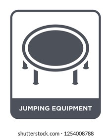 jumping equipment icon vector on white background, jumping equipment trendy filled icons from Gym equipment collection, jumping equipment simple element illustration
