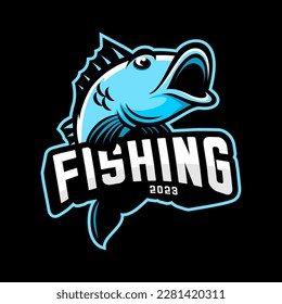 jumping fish vector design, fishing vector design	