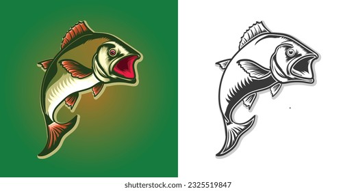 Jumping Fish vector illustration se