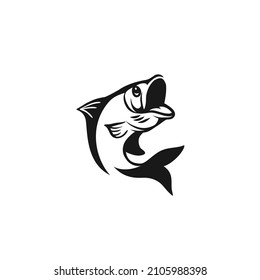 jumping fish vector stock illustration