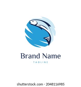 Jumping Flying Fish Logo Design