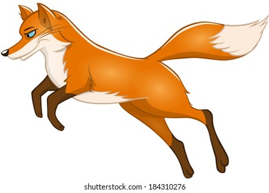 a Jumping Fox