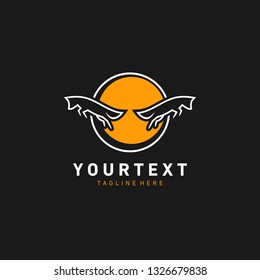Jumping Fox Logo with circle