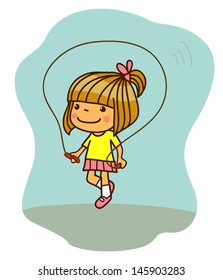 jumping girl