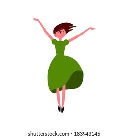 jumping girl