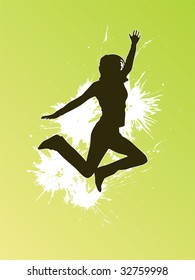 jumping girl
