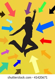 jumping girl