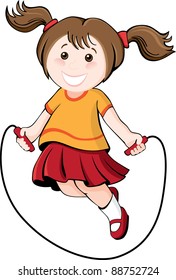 jumping girl
