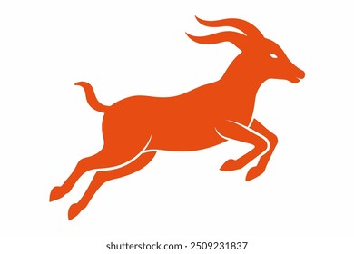 A jumping Goat vector illustration