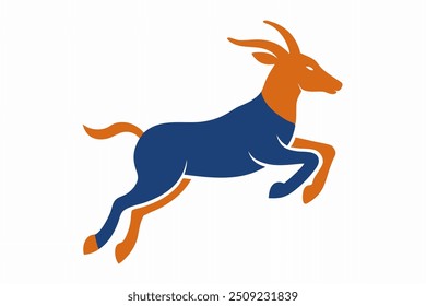 A jumping Goat vector illustration