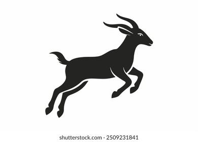 A jumping Goat vector illustration