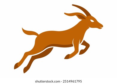 A jumping Goat vector illustration