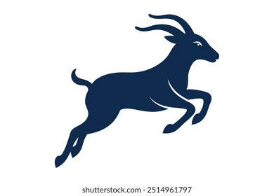 A jumping Goat vector illustration