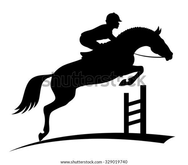 Jumping Horse Stock Vector (royalty Free) 329019740 