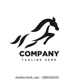 Jumping horse logo