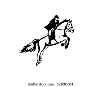 jumping horse logo