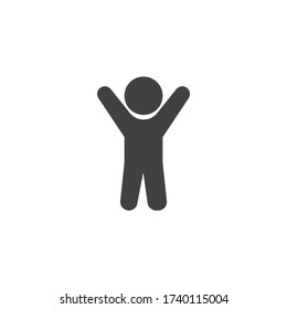 Jumping Jack Exercise Vector Icon. Filled Flat Sign For Mobile Concept And Web Design. Morning Exercise Glyph Icon. Symbol, Logo Illustration. Vector Graphics