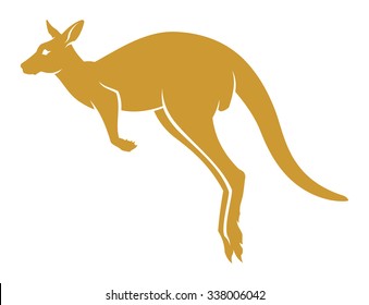 Jumping kangaroo