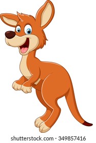 Jumping kangaroo cartoon
