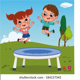 Jumping Kids-Outdoor