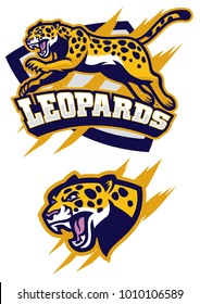 jumping leopard mascot