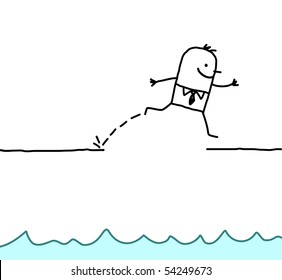 jumping man