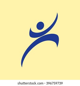 Jumping man Icon.
