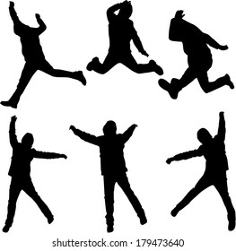 Jumping Man, vector work
