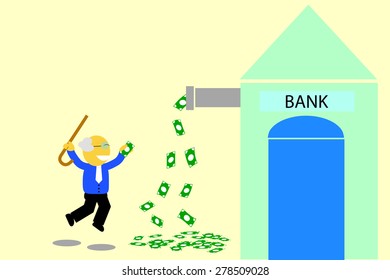Jumping old Man, Get Earn from Computer
