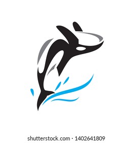 Jumping Out of The Water Whale