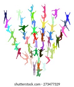 Jumping people