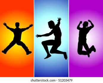 jumping people