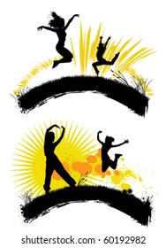 jumping people