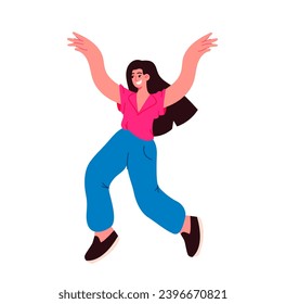 Jumping people vector illustration. The jumping people concept symbolizes exuberant celebration life A carefree lifestyle embraces freedom leaping and hopping with happiness Jumping people express