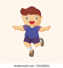 jumping person theme elements