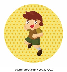 jumping person theme elements