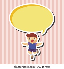 jumping person theme elements
