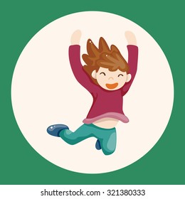 jumping person theme elements