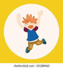 jumping person theme elements