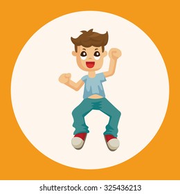 jumping person theme elements