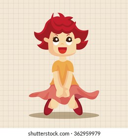 jumping person theme elements
