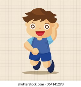 jumping person theme elements