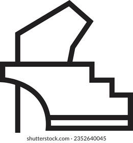 Jumping Platform Pool Outline Icon