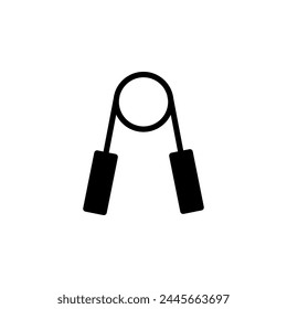 Jumping Rope flat vector icon. Simple solid symbol isolated on white background