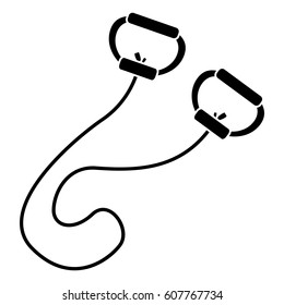 jumping rope gym pictogram