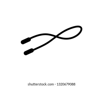 Jumping rope icon representing fitness and cardio exercise
