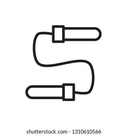 Jumping rope icon in trendy flat style. Vector graphic illustration. EPS 10.
