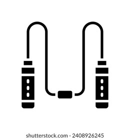 jumping rope icon. vector glyph icon for your website, mobile, presentation, and logo design.