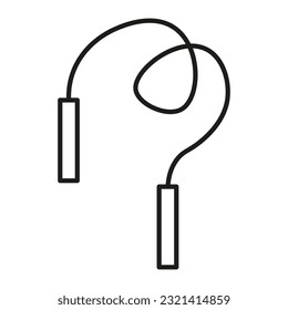 Jumping rope Icon. Vector illustration. stock image.